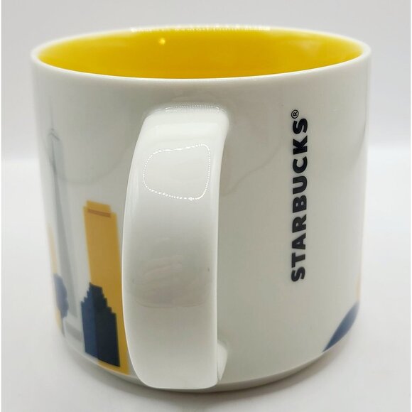 Starbucks New York "You Are Here" Collection Ceramic Mug 14oz Yellow Interior - Picture 3 of 8